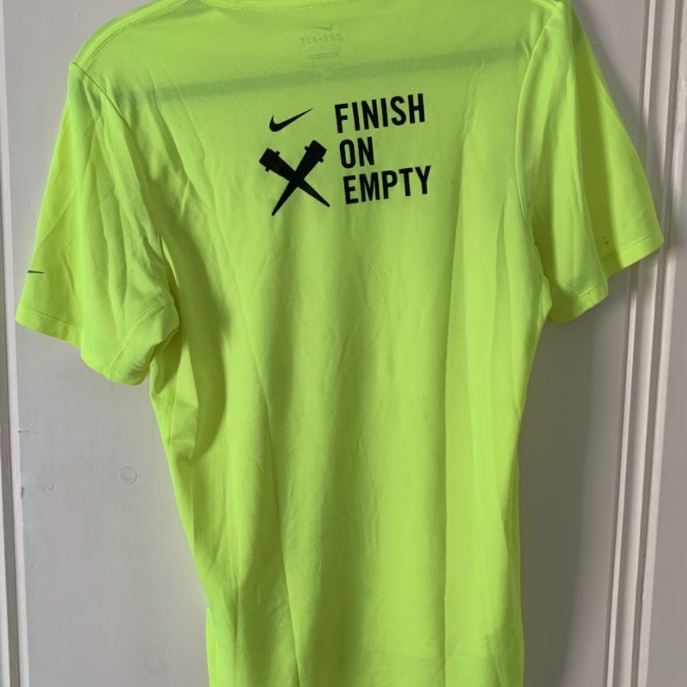 Neon Yellow Men’s fit Nike drifit top - Picture 2 of 3